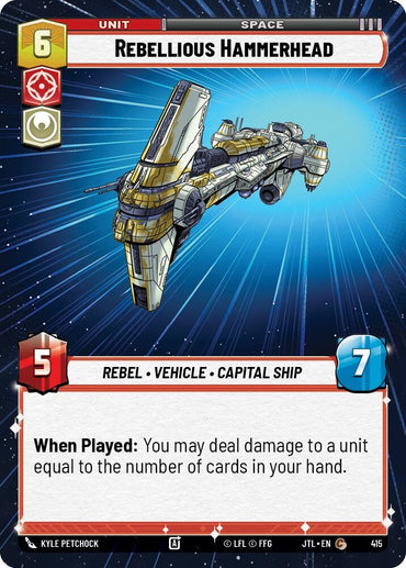 Image for Rebellious Hammerhead (Hyperspace) (415) - Star Wars: Unlimited