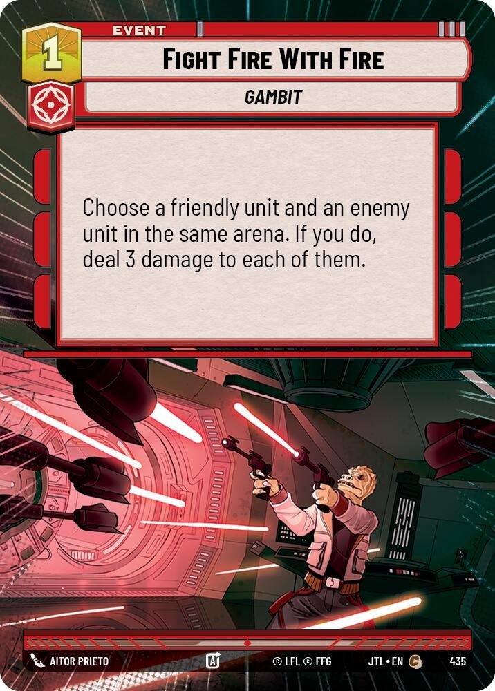 Image for Fight Fire With Fire (Hyperspace) (435) - Star Wars: Unlimited