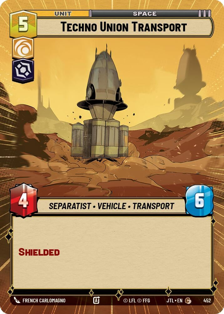 Image for Techno Union Transport (Hyperspace) (452) - Star Wars: Unlimited