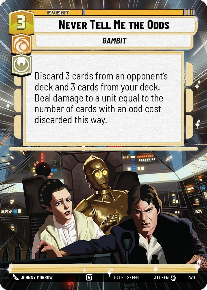 Image for Never Tell Me the Odds (Hyperspace) (470) - Star Wars: Unlimited