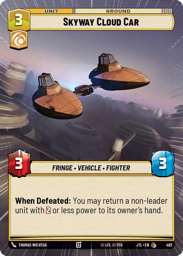 Image for Skyway Cloud Car (Hyperspace) (482) - Star Wars: Unlimited