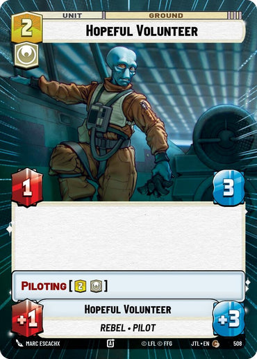 Image for Hopeful Volunteer (Hyperspace) (508) - Star Wars: Unlimited
