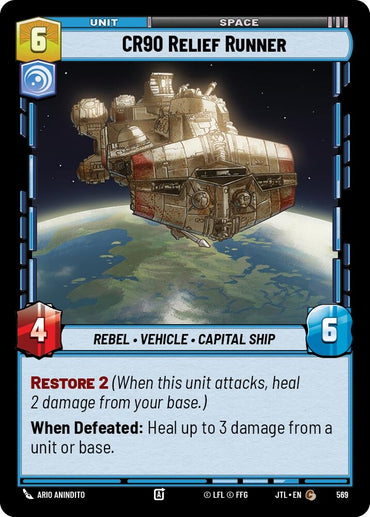 Image for CR90 Relief Runner (Foil) (569) - Star Wars: Unlimited