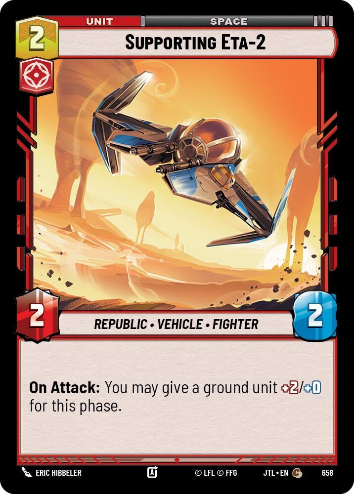Image for Supporting Eta-2 (Foil) (658) - Star Wars: Unlimited