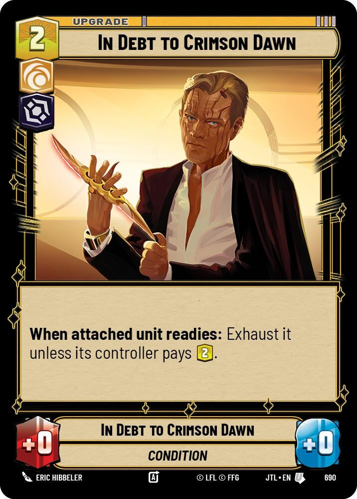 Image for In Debt to Crimson Dawn (Foil) (690) - Star Wars: Unlimited