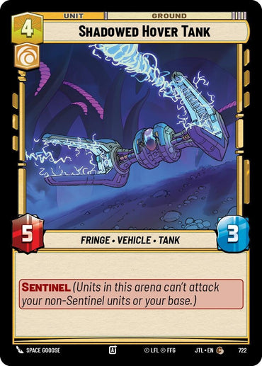 Image for Shadowed Hover Tank (Foil) (722) - Star Wars: Unlimited
