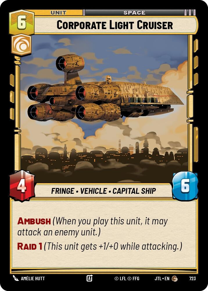 Image for Corporate Light Cruiser (Foil) (723) - Star Wars: Unlimited