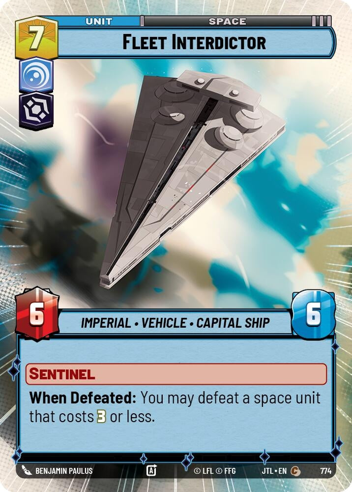 Image for Fleet Interdictor (Hyperspace Foil) (774) - Star Wars: Unlimited