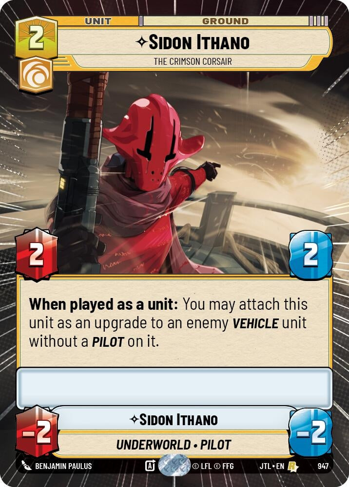 Image for Sidon Ithano (947) - Star Wars: Unlimited