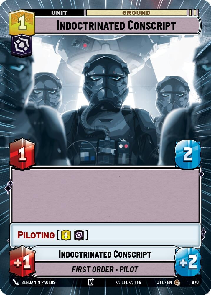 Image for Indoctrinated Conscript (Hyperspace Foil) (970) - Star Wars: Unlimited
