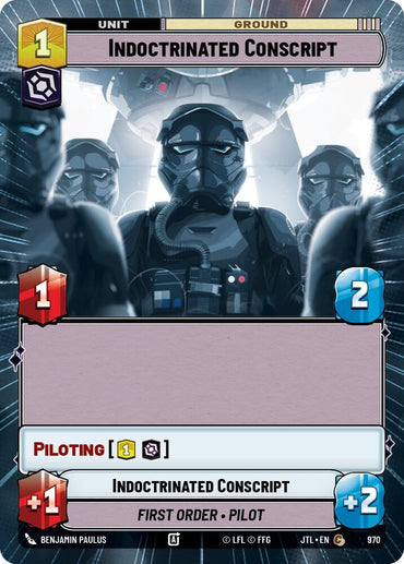 Image for Indoctrinated Conscript (Hyperspace Foil) (970) - Star Wars: Unlimited