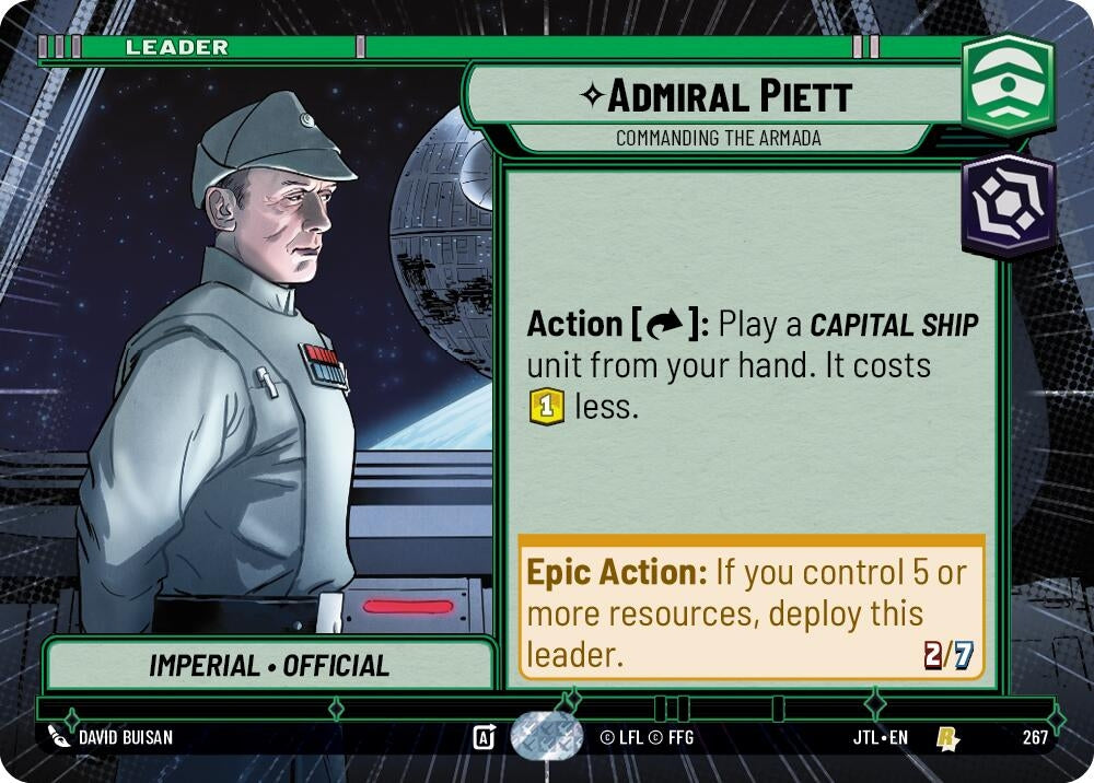Image for Admiral Piett (267) - Star Wars: Unlimited