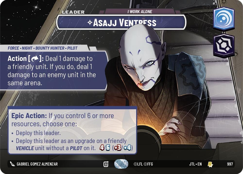Image for Asajj Ventress (997) - Star Wars: Unlimited