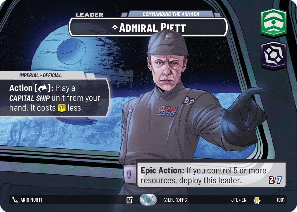 Image for Admiral Piett (1001) - Star Wars: Unlimited