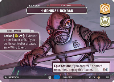 Image for Admiral Ackbar (1012) - Star Wars: Unlimited
