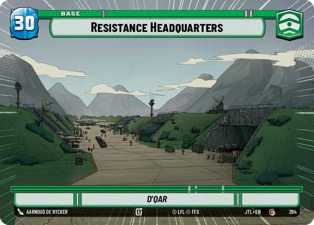 Image for Resistance Headquarters // Experience (Hyperspace) (284 // T07) - Star Wars: Unlimited
