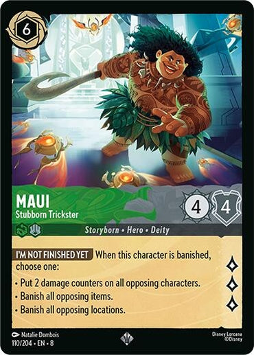 Image for Maui - Stubborn Trickster (110/204) - Disney Lorcana
