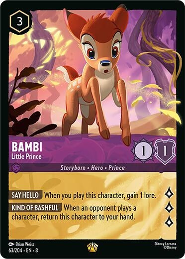 Image for Bambi - Little Prince (63/204) - Disney Lorcana
