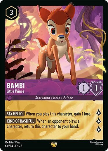 Image for Bambi - Little Prince (63/204) - Disney Lorcana