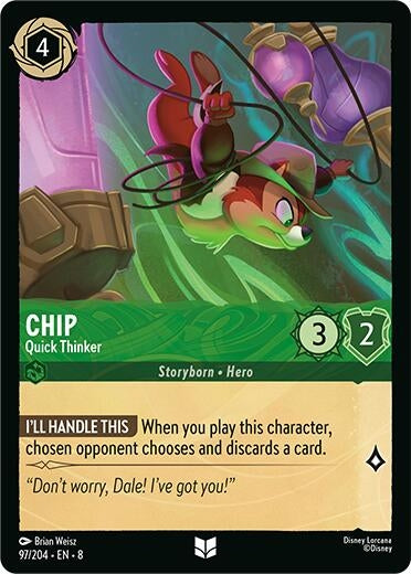 Image for Chip - Quick Thinker (97/204) - Disney Lorcana