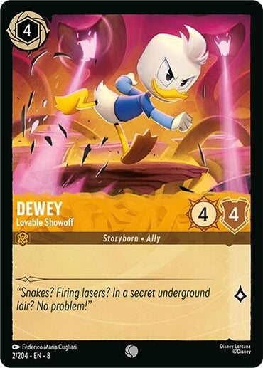 Image for Dewey - Lovable Showoff (2/204) - Disney Lorcana