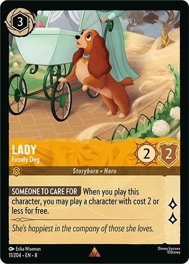 Image for Lady - Family Dog (11/204) - Disney Lorcana