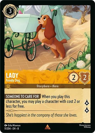Image for Lady - Family Dog (11/204) - Disney Lorcana