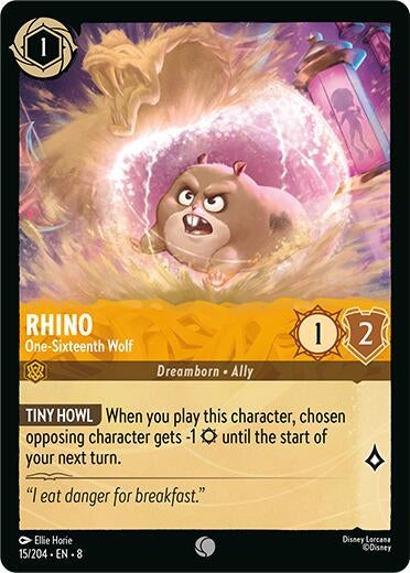 Image for Rhino - One-Sixteenth Wolf (15/204) - Disney Lorcana