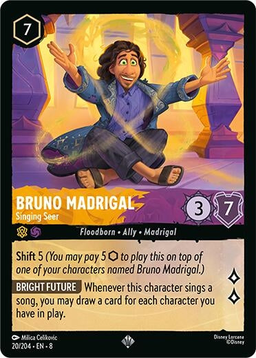 Image for Bruno Madrigal - Singing Seer (20/204) - Disney Lorcana