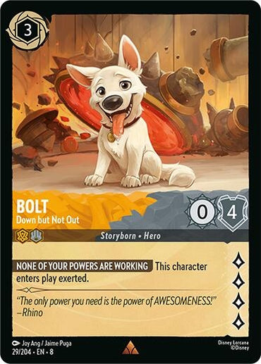 Image for Bolt - Down but Not Out (29/204) - Disney Lorcana