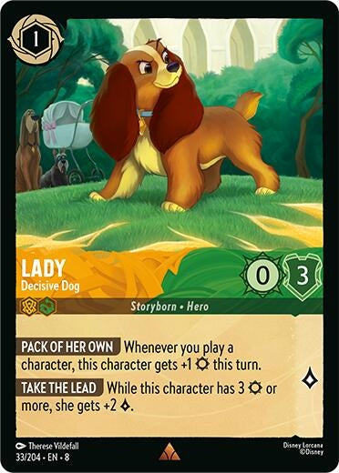 Image for Lady - Decisive Dog (33/204) - Disney Lorcana