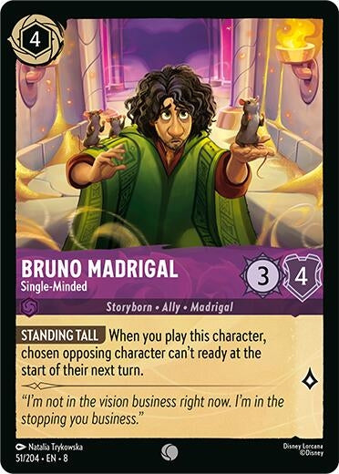 Image for Bruno Madrigal - Single-Minded (51/204) - Disney Lorcana