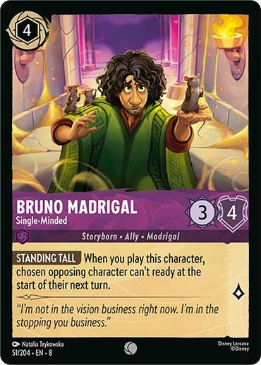 Image for Bruno Madrigal - Single-Minded (51/204) - Disney Lorcana