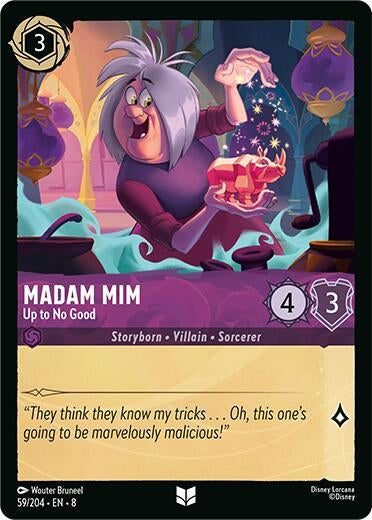 Image for Madam Mim - Up to No Good (59/204) - Disney Lorcana