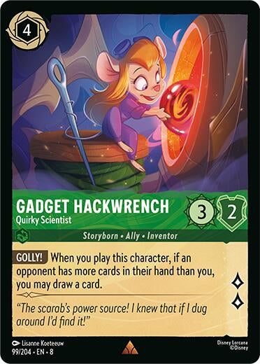 Image for Gadget Hackwrench - Quirky Scientist (99/204) - Disney Lorcana