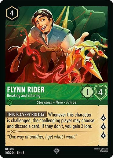 Image for Flynn Rider - Breaking and Entering (102/204) - Disney Lorcana