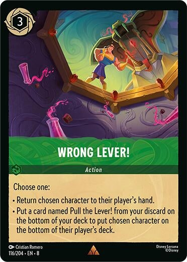 Image for Wrong Lever! (116/204) - Disney Lorcana