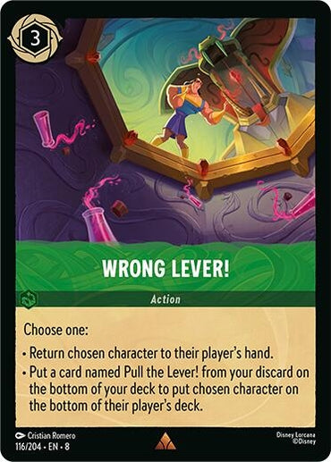 Image for Wrong Lever! (116/204) - Disney Lorcana