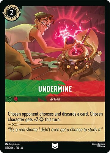 Image for Undermine (117/204) - Disney Lorcana