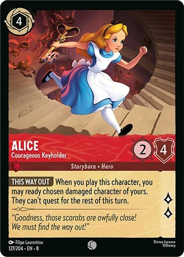 Image for Alice - Courageous Keyholder (127/204) - Disney Lorcana