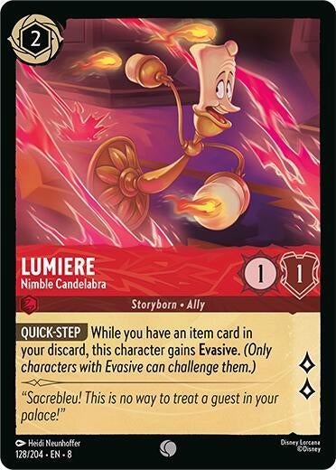 Image for Lumiere - Nimble Candelabra (128/204) - Disney Lorcana