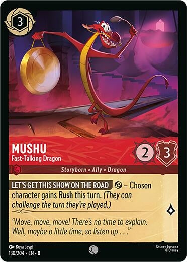 Image for Mushu - Fast-Talking Dragon (130/204) - Disney Lorcana
