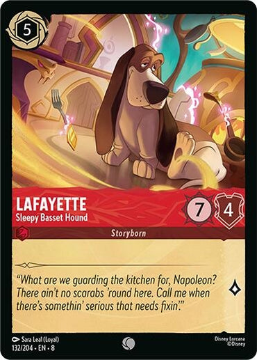 Image for Lafayette - Sleepy Basset Hound (132/204) - Disney Lorcana