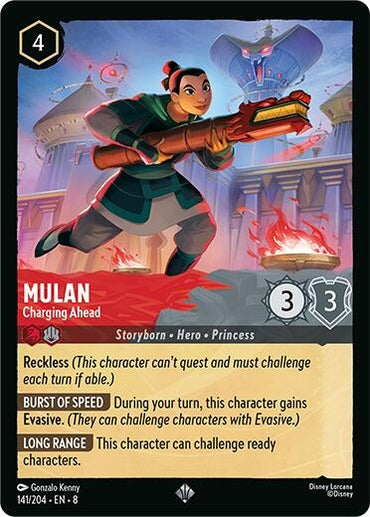 Image for Mulan - Charging Ahead (141/204) - Disney Lorcana