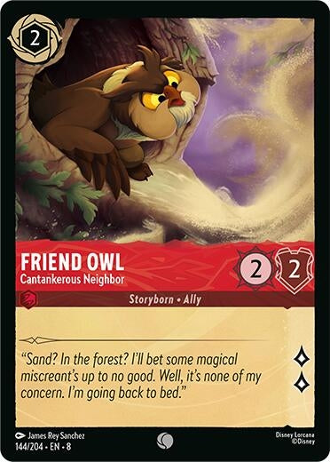 Image for Friend Owl - Cantankerous Neighbor (144/204) - Disney Lorcana