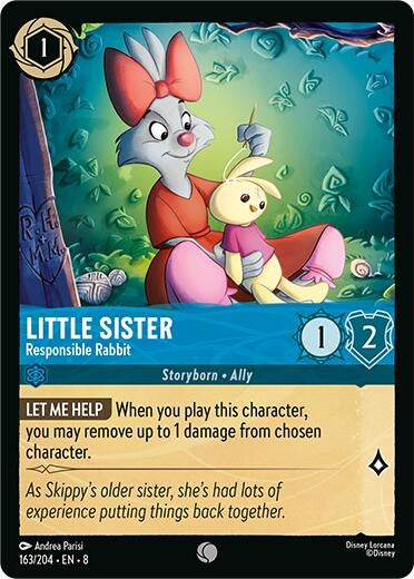 Image for Little Sister - Responsible Rabbit (163/204) - Disney Lorcana