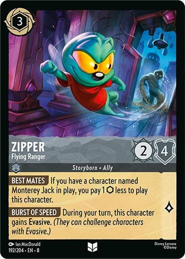 Image for Zipper - Flying Ranger (192/204) - Disney Lorcana