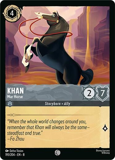 Image for Khan - War Horse (193/204) - Disney Lorcana