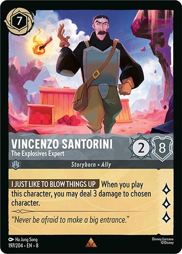 Image for Vincenzo Santorini - The Explosives Expert (197/204) - Disney Lorcana