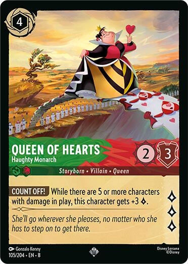 Image for Queen of Hearts - Haughty Monarch (105/204) - Disney Lorcana